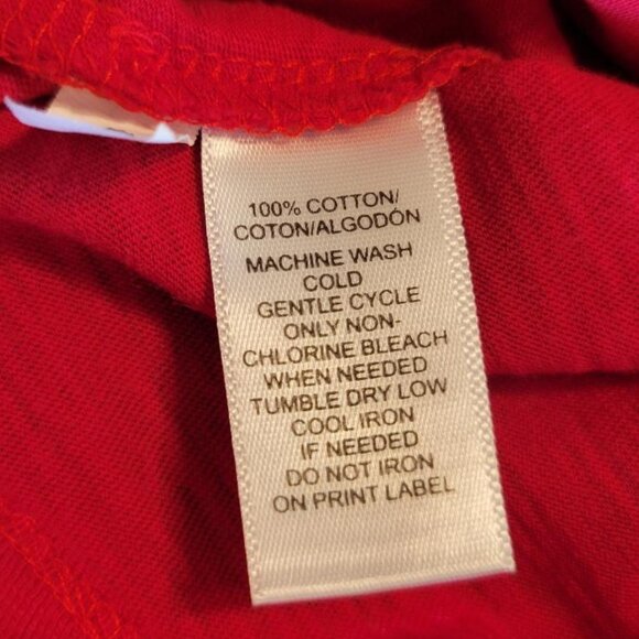 LOFT Red Long Sleeve Cotton T-Shirt - Picture 8 of 10